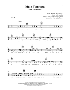 Main Tumhara von A. R. Rahman (Download) 