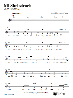 Mi Shebeirach von Lisa Levine (Download) 