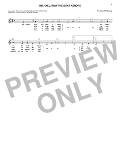 Michael Row The Boat Ashore (Download) 