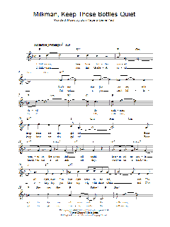 Milkman, Keep Those Bottles Quiet von Ella Mae Morse (Download) 