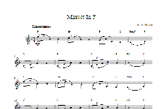 Minuet in F Major, K.2 von Wolfgang Amadeus Mozart (Download) 