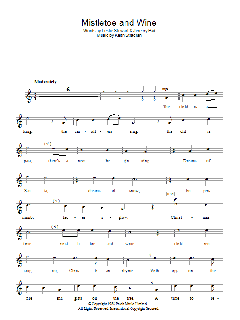 Mistletoe And Wine von Cliff Richard (Download) 