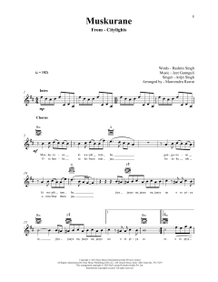 Muskurane von Jeet and Arijit Singh Gannguli (Download) 