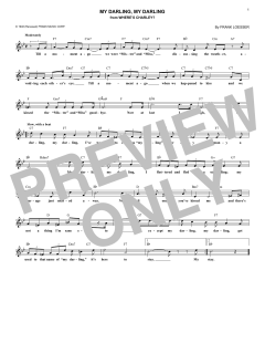 My Darling, My Darling von Frank Loesser (Download) 