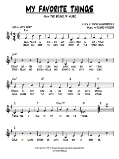 My Favorite Things von Richard Rodgers (Download) 