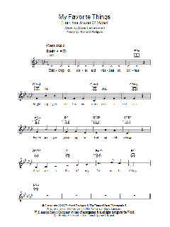 My Favorite Things von Richard Rodgers (Download) 