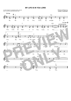My Life Is In You Lord von Daniel Gardner (Download) 