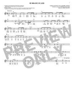 My Melody Of Love von Bobby Vinton (Download) 