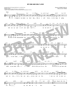 My One And Only Love von Robert Mellin (Download) 