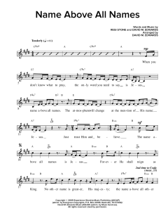 Name Above All Names von Regi Stone (Download) 