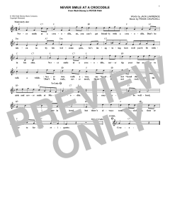 Never Smile At A Crocodile von Jack Lawrence (Download) 