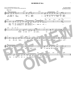 No Moon At All von Redd Evans (Download) 