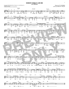 Nobody Does It Like Me von Cy Coleman (Download) 