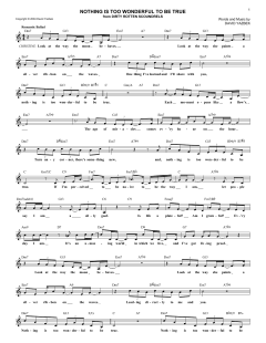 Nothing Is Too Wonderful To Be True von David Yazbek (Download) 