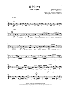 O Mitwa von A. R. Rahman (Download) 