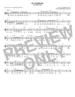 Oh, Promise Me von Clement Scott (Download) 