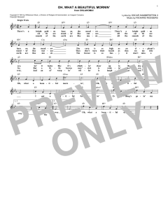 Oh, What A Beautiful Mornin' von Richard Rodgers (Download) 