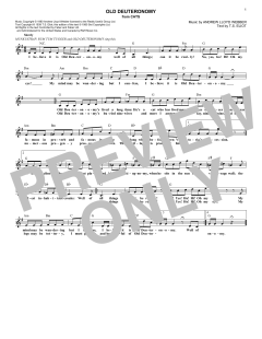 Old Deuteronomy von Andrew Lloyd Webber (Download) 