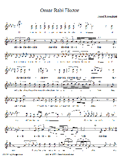 Omar Rabi Elozor von Yossele Rosenblatt (Download) 