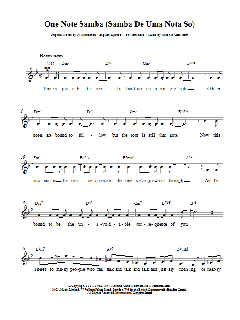 One Note Samba von Antonio Carlos Jobim (Download) 