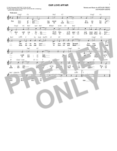 Our Love Affair von Roger Edens (Download) 