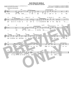 Our Private World von Cy Coleman (Download) 