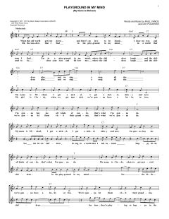 Playground In My Mind von Paul Vance (Download) 