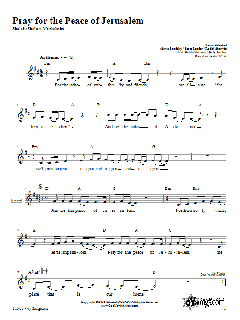Pray for the Peace of Jerusalem (Download) 