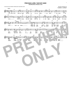 Precious Lord, Take My Hand von Elvis Presley (Download) 