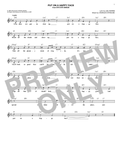 Put On A Happy Face von Lee Adams (Download) 