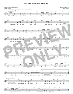 Put Your Head On My Shoulder von Paul Anka (Download) 