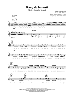 Rang De Basanti von A. R. Rahman (Download) 