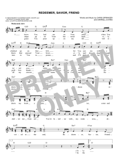Redeemer, Savior, Friend von Chris Springer (Download) 