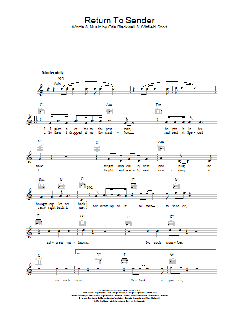 Return To Sender von Elvis Presley (Download) 