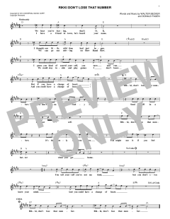 Rikki Don't Lose That Number von Steely Dan (Download) 