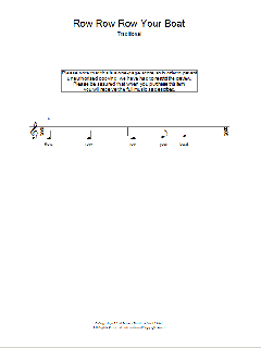 Row, Row, Row Your Boat von Traditional (Download) 