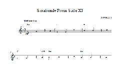 Sarabande From Suite XI von Georg Friedrich Händel (Download) 