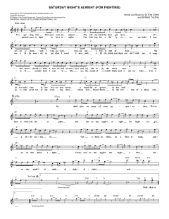 Saturday Night's Alright von Elton John (Download) 