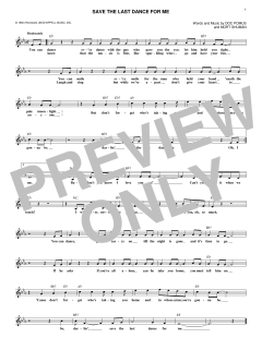 Save The Last Dance For Me von The Drifters (Download) 