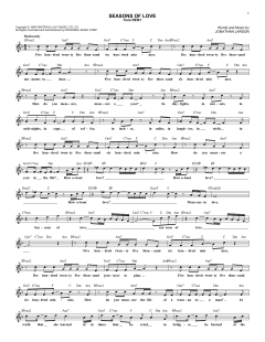 Seasons Of Love von Jonathan Larson (Download) 