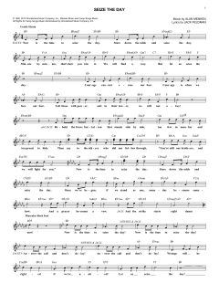 Seize The Day von Alan Menken (Download) 