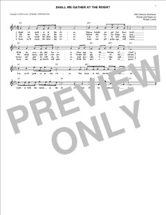 Shall We Gather At The River? von Robert Lowry (Download) 