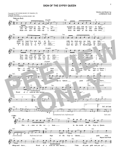 Sign Of The Gypsy Queen von Lorence Hud (Download) 