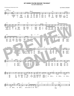 Sit Down You're Rockin' The Boat (Download) 