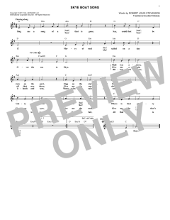 Skye Boat Song von Robert Louis Stevenson (Download) 