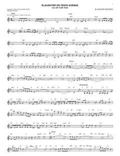 Slaughter On Tenth Avenue von Richard Rodgers (Download) 