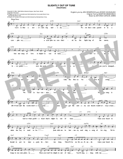 Slightly Out Of Tune von Jon Hendricks (Download) 