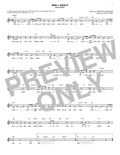 Small World von Jule Styne (Download) 
