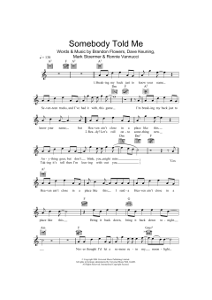 Somebody Told Me von The Killers (Download) 