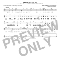 Someone Nice Like You von Leslie Bricusse (Download) 